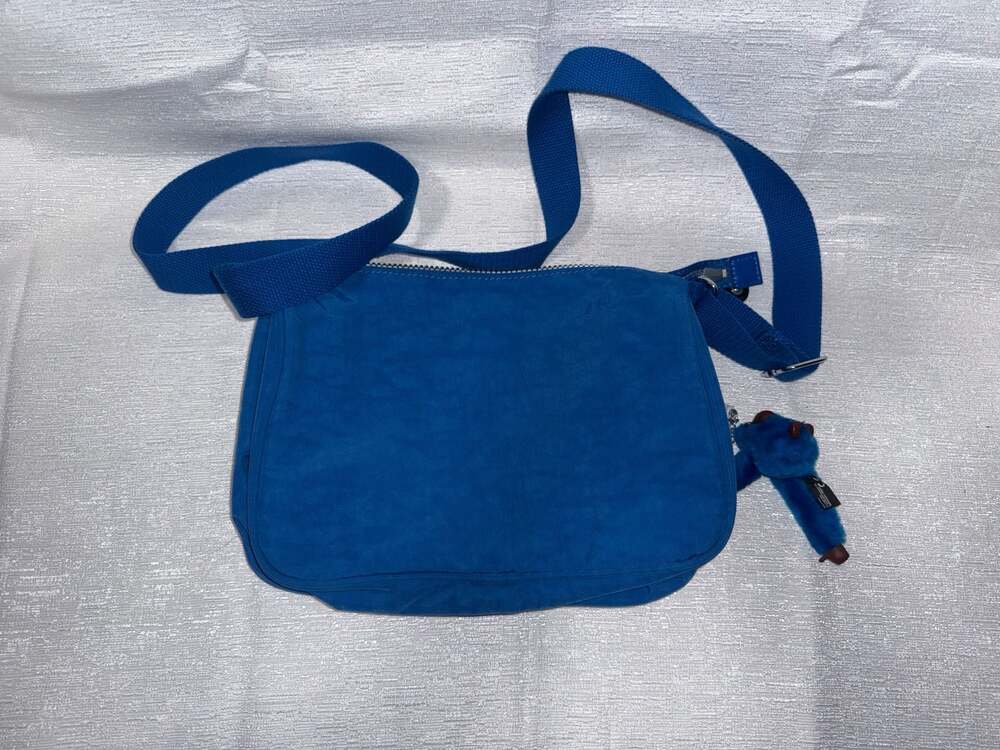 Kipling Abner Women Blue Crossbody Bag Double Zip